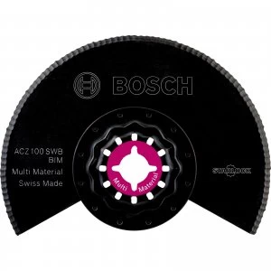 Image of Bosch ACZ 100 SWB Multi Material Oscillating Multi Tool Segment Saw Blade 100mm Pack of 1