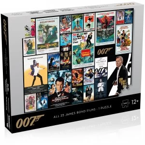 Image of James Bond Movie Posters 1000 piece Jigsaw Puzzle