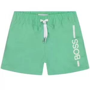 Image of Boss Logo Swim Shorts Infant Boys - Green