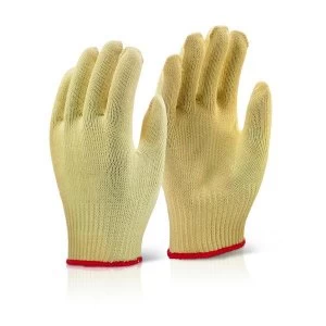 Image of Click KutStop KGMW Medium Size 8 Kevlar Mediumweight Protective Gloves Yellow