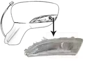 Image of VAN WEZEL Turn Signal RENAULT,NISSAN 4373915 261659450R Side Marker Lights,Side Indicator,Indicator