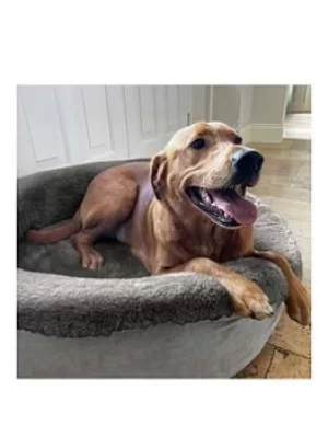 Image of Happy Pet Deluxe Donut Dog Bed Pebble 95X25Cm