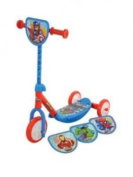 Image of Disney Marvel Superhero Switch It Tri Scooter Steel, Plastic