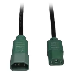 Image of Tripp Lite P004-004-GN PDU Power Cord C13 to C14 - 10A 250V 18 AWG 4 ft. (1.22 m) Green