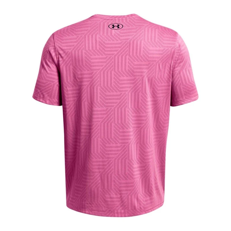 Image of Under Armour Tech Vent Geotessa Short Sleeve T-Shirt - Pink Pink XS