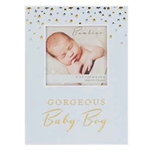 Image of 4" x 4" - Bambino Paperwrap Photo Frame Baby Boy