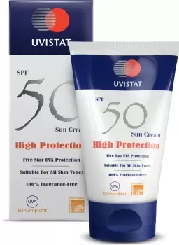 Image of Uvistat SPF 50 Sun Cream Sensitive x 125ml