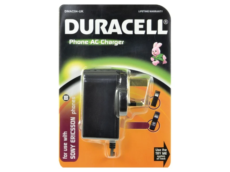 Image of Duracell AC Phone Charger-Sony-Ericsson