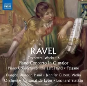 Image of Ravel Orchestral Works Piano Concerto in G Major/Piano Concerto for the Left Hand/ - Volume 6 by Maurice Ravel CD Album