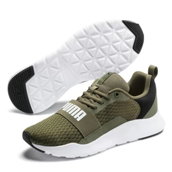 Image of Puma Wired Mens Trainers - Green