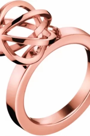 Image of Ladies Calvin Klein PVD rose plating Size P Show Ring KJ4XPR100208