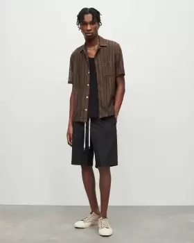 Image of AllSaints Canta Lightweight Straight Shorts