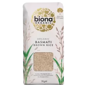Image of Biona Organic Basmati Brown Rice 1kg Bag