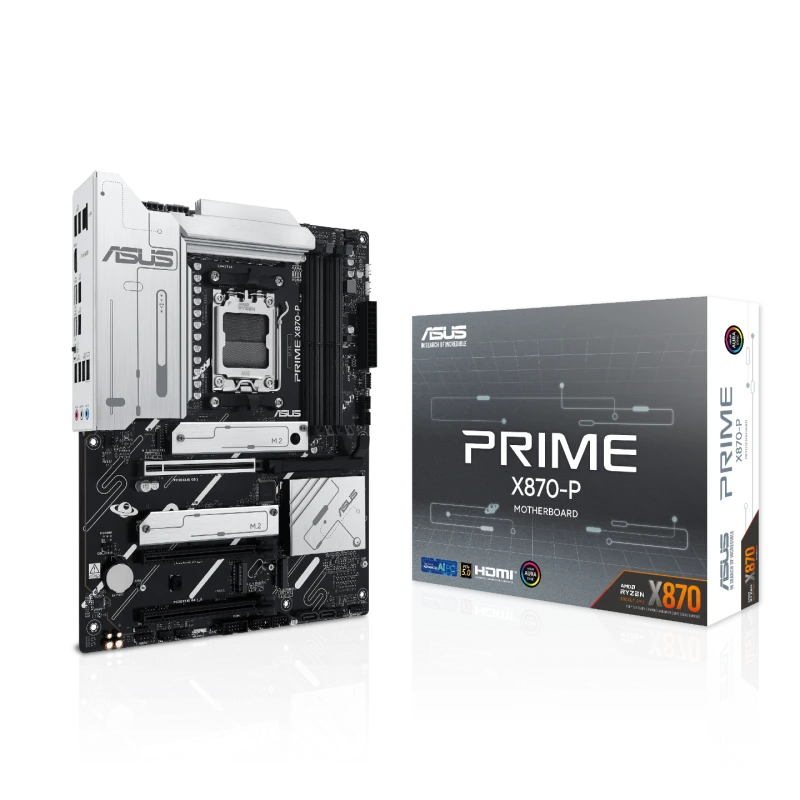 Image of Asus PRIME X870-P AMD Ryzen DDR5 Motherboard - Socket AM5 - 90MB1IT0-M0EAY0