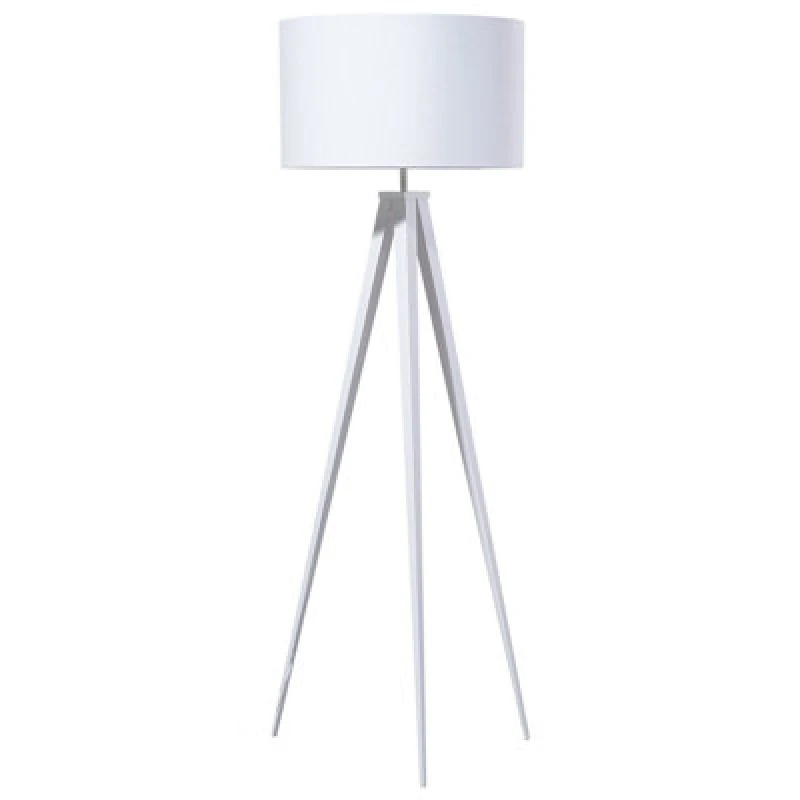 Image of Beliani Floor Lamp Stiletto Metal White