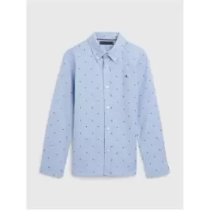 Image of Tommy Hilfiger Str. Jersey Mini Aop Shirt - Blue