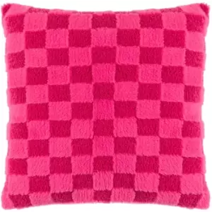 Image of Check It Boucle Fleece Cushion