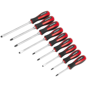 Image of Sealey 9 Piece Hammer Through Screwdriver Set