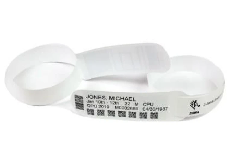 Image of Zebra Wristband. Polypropylene. 30x362mm. Direct Thermal. Z-BAND ULTRA