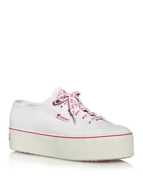Image of Superga Womens 2790 Barbie Classic Platform Lace Up Low Top Sneakers