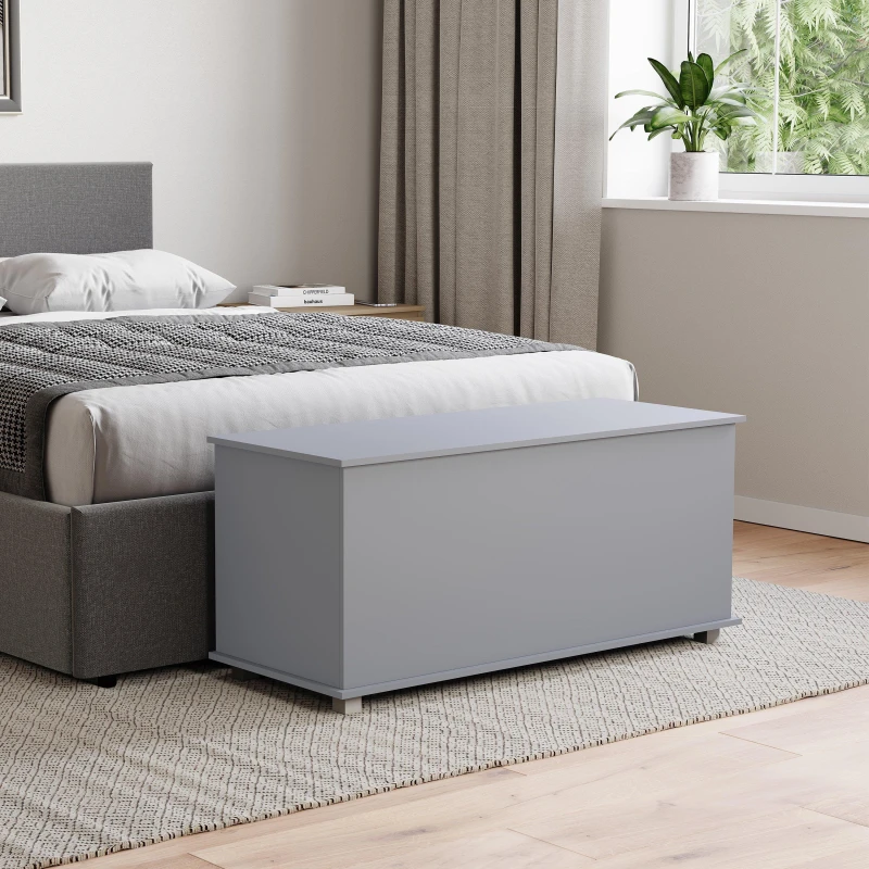 Image of Lassic Vida Designs Leon Storage Ottoman Grey unisex One Size