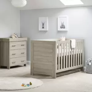 Image of OBaby Nika 2 Piece Room Set Grey Wash
