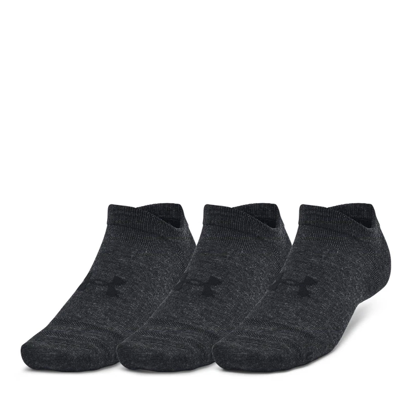 Image of Under Armour Essential No Show 3pk - Black 12+