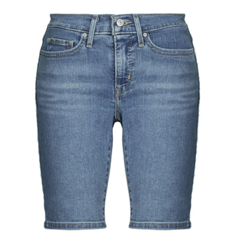Image of Levis SHAPING BERMUDA womens Shorts in Blue