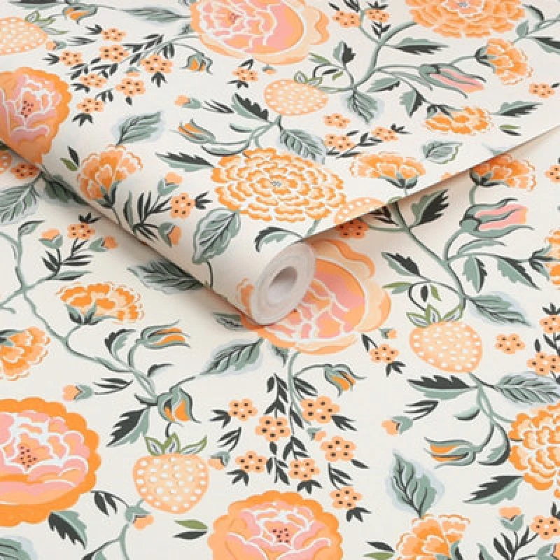 Image of Cath Kidston Strawberry Garden Yellow Wallpaper