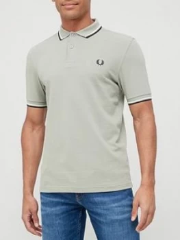 Image of Fred Perry Twin Tipped Fred Perry Polo Shirt - Grey Size M Men