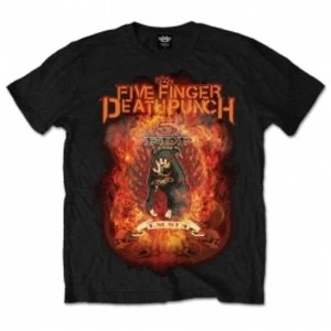 Image of Five Finger Death Punch Mens Tee: Burn in Sin Medium Black