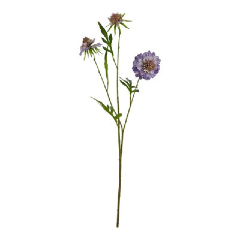 Image of Hill Interiors The Natural Garden Collection Scabious Stem Artificial Plant Purple (One Size)