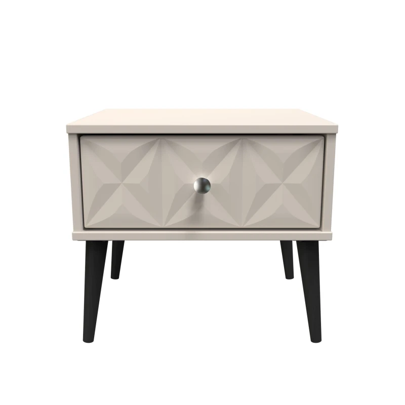 Image of Toledo 1 Drawer Bedside In Kashmir Matt (Ready Assembled)