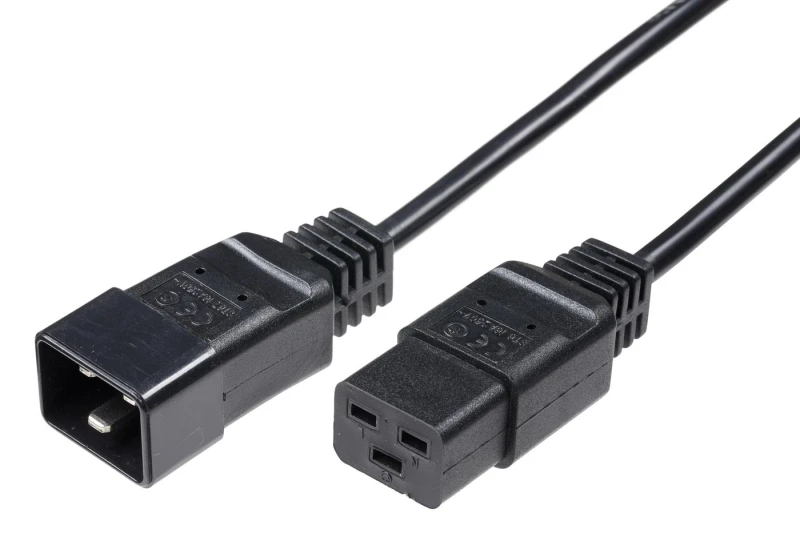 Image of Microconnect PE141505 power cable Black 0.5 m C20 coupler C19 coupler