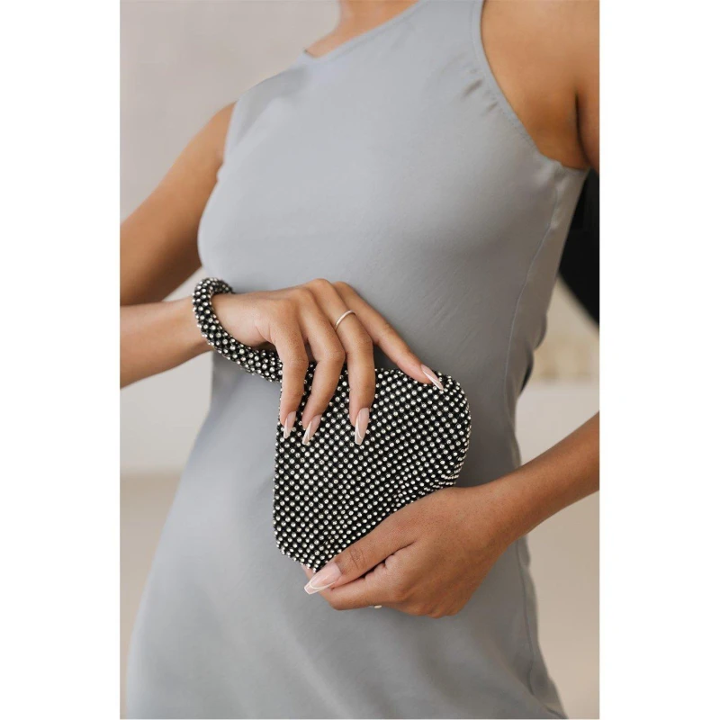 Image of Wheres That From Mini Chainmail Pouch Bag Black female One Size