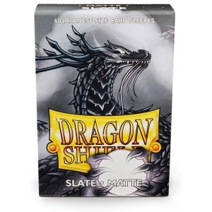 Image of Dragon Shield Matte Slate Japanese Size Card Sleeves - 60 Sleeves