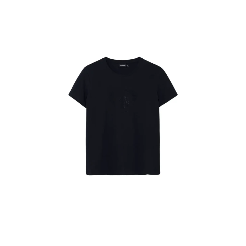 Image of Desigual Womens T-Shirt Desigual Daisy Noir Female M
