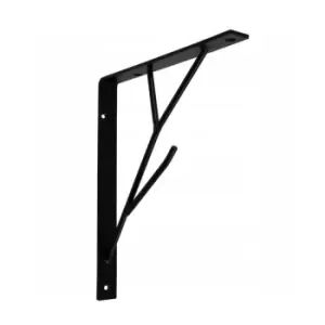 Image of GTV Shelf Support Wall Mounted Brace 20 x 17cm Black Colour, Pack of 2