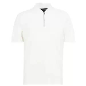 Image of Ted Baker Coram Zip Polo Mens - White