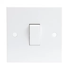 Image of KnightsBridge 10A White 1G 230V Electric Wall Plate Intermediate Switch