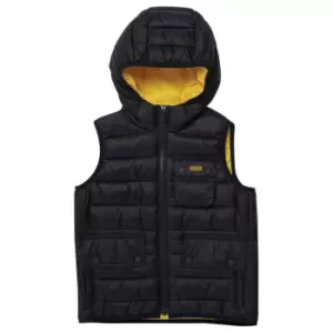 Image of Barbour International Ouston Hooded Gilet - Black