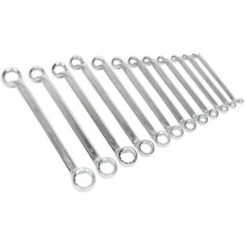 Image of Sealey 12 Piece Offset Double Ring Spanner Set
