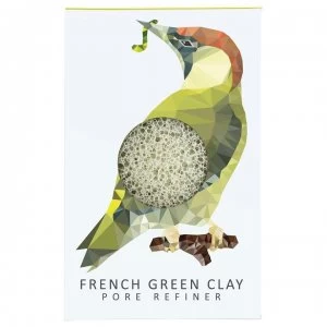 Image of The Konjac Sponge Konjac Woodpecker Mini Sponge Green Clay - Mini Green