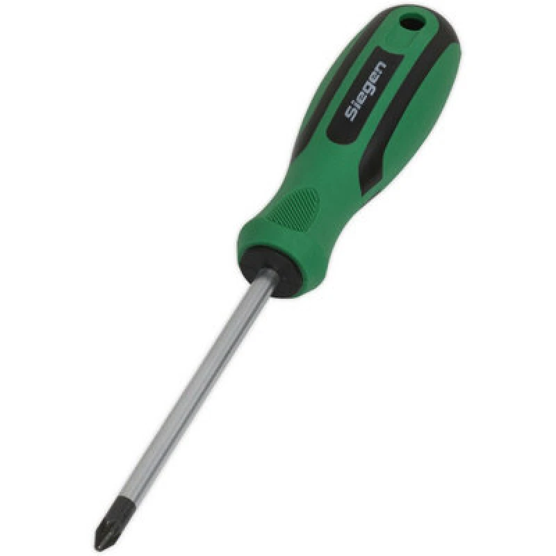 Image of Loops Pozi Head 2 x 100mm Screwdriver with Soft Grip Handle - Chrome Vanadium Shaft Multi