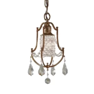 Image of Valentina 1 Light Ceiling Mini Pendant Bronze, E27