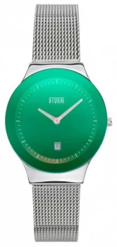 Image of STORM Mini Sotec Lazer Green Stainless Steel Mesh Strap Watch