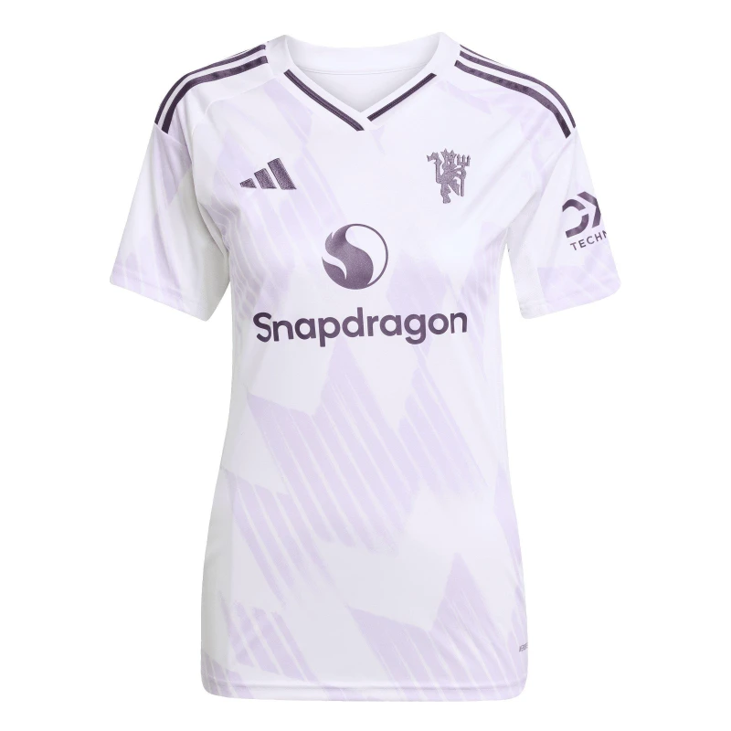Image of adidas Manchester United Away Shirt 2025 2026 Womens White female 16 (XL)