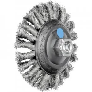 Image of PFERD HORSE COMBITWIST cone brush zopft 115 x 26mm wire thickness 0.35 Mm with thread M14 43315013