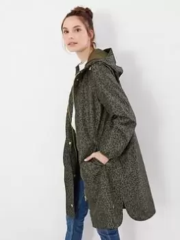 Image of Joules Waybridge Waterproof Packable Raincoat - Green, Size 10, Women
