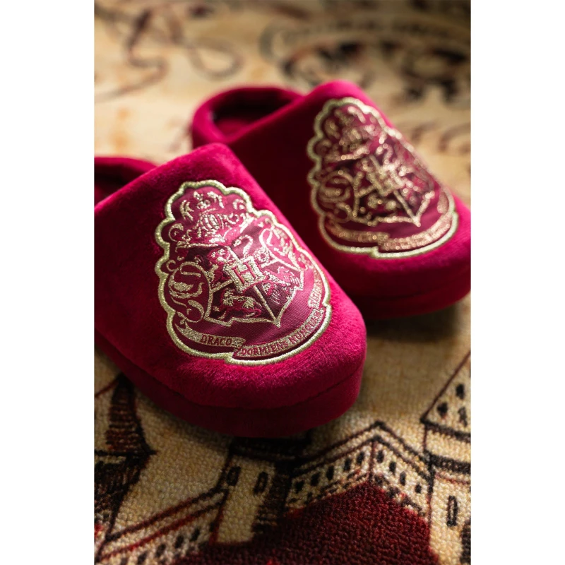 Image of Harry Potter Station Slipper Novelty Gift Red unisex UK 10-11
